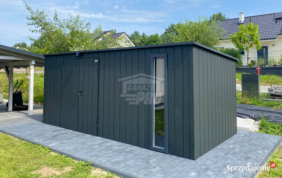 Schowek domek ogrodowy 5x25m wiata 05m brama Jarocin