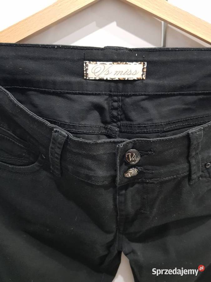 Damskie spodnie z czarnego jeansu śląskie Dąbrowa Górnicza sprzedam