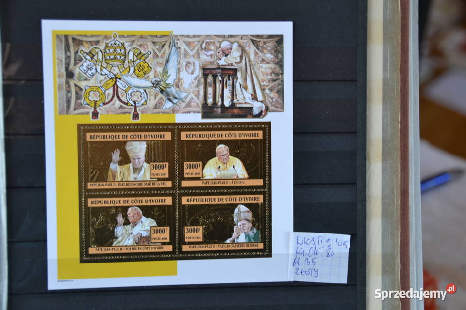 ZnaczkiPapież Jan Paweł II Wybrzeże Kości dolnośląskie Sobótka sprzedam
