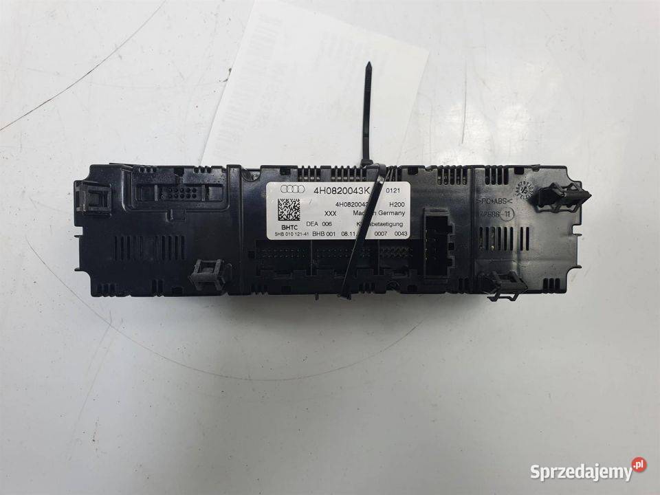 PANEL KLIMATYZACJI AUDI A8 D4 4H0820043K