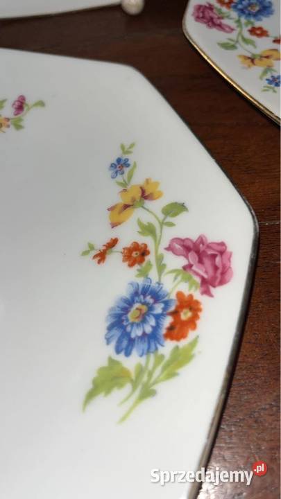 Talerzyk deserowy wielokątny Sygnowany Limoges pomorskie Gdańsk