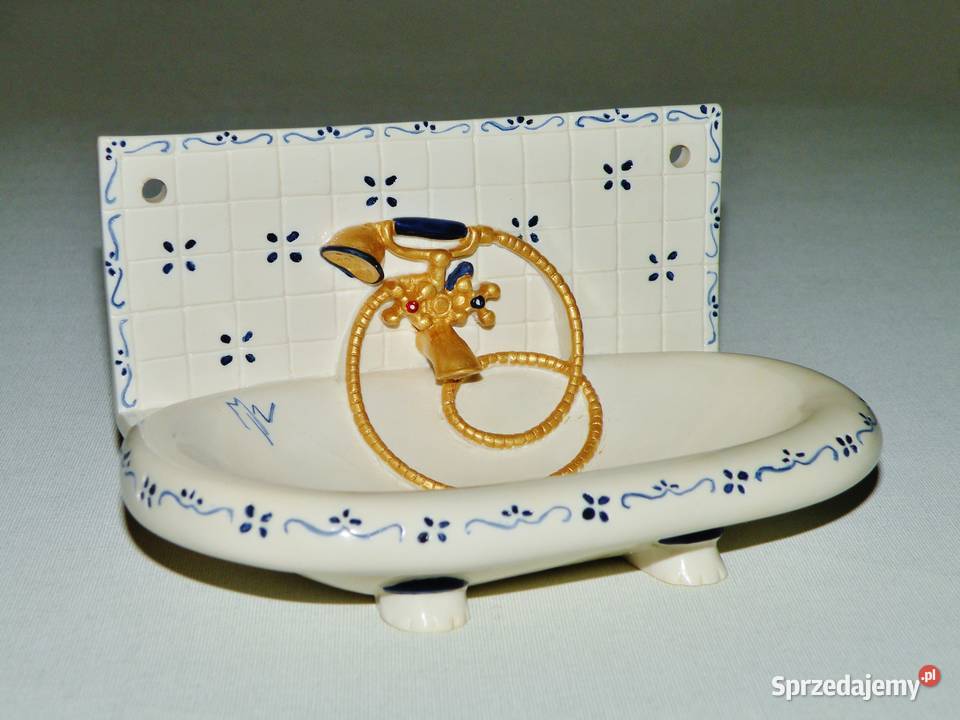 Mydelniczka ceramiczna vintage w kształcie wanny Bydgoszcz