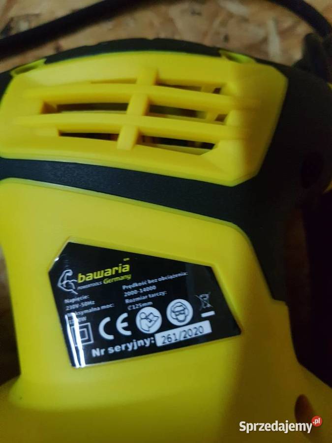 Szlifierka mimośrodowa Bawaria 1150W tarcza 125 Głogowa