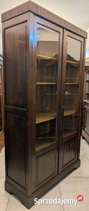 Dębowa bibliotekawitryna secesyjnasklep Dąbrowa Dąbrowa Górnicza sprzedam