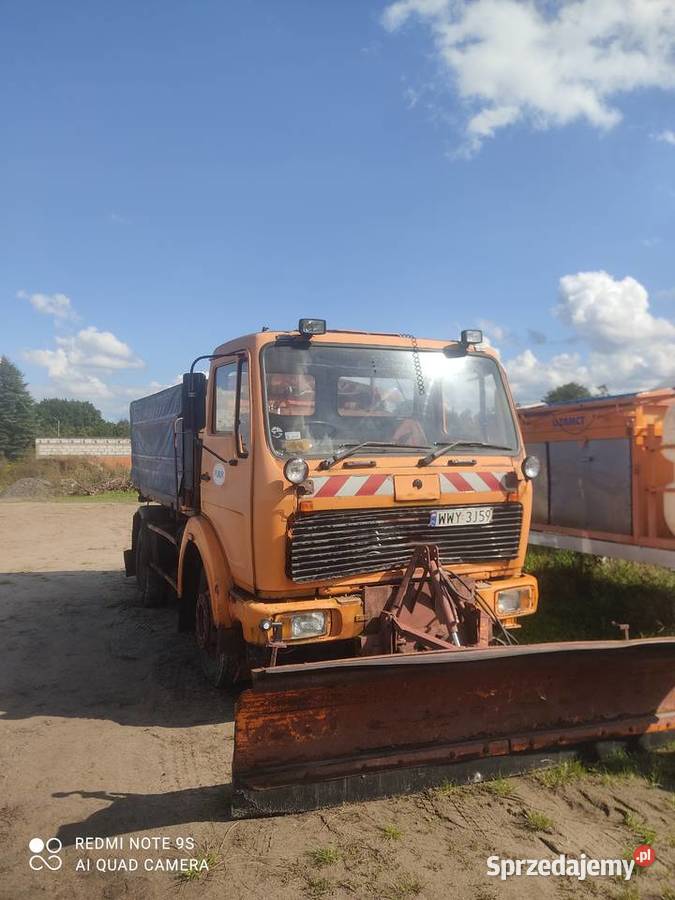 Piaskarka Pług Mercedes Benz 1213 KO Pługi (piaskarki) Leszczydół Stary