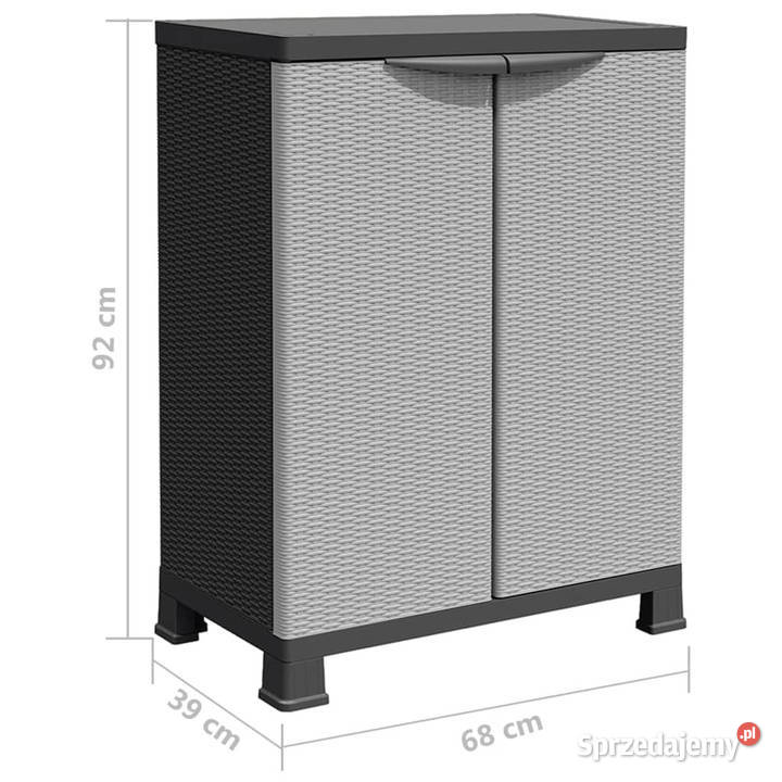 Szafka plastikowa 68x39x92 motyw rattanu Pozostałe mazowieckie Warszawa
