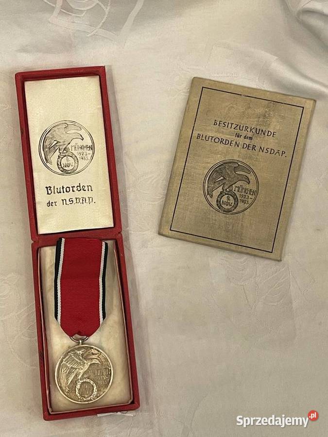 Niemiecka odznaka z legitymacją Order Krwi