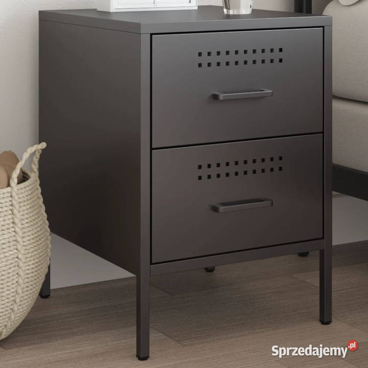 Szafka nocna czarna 36x39x505 stal WM842922 Warszawa sprzedam