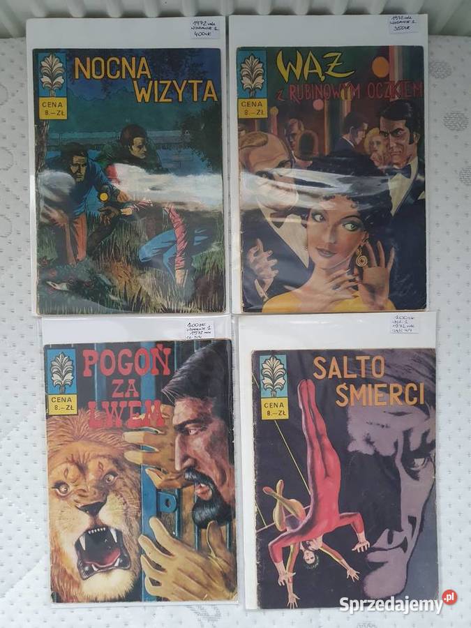 Kapitan Żbik kompletna historia 4 komiksy 1972 Polskie Gdynia sprzedam