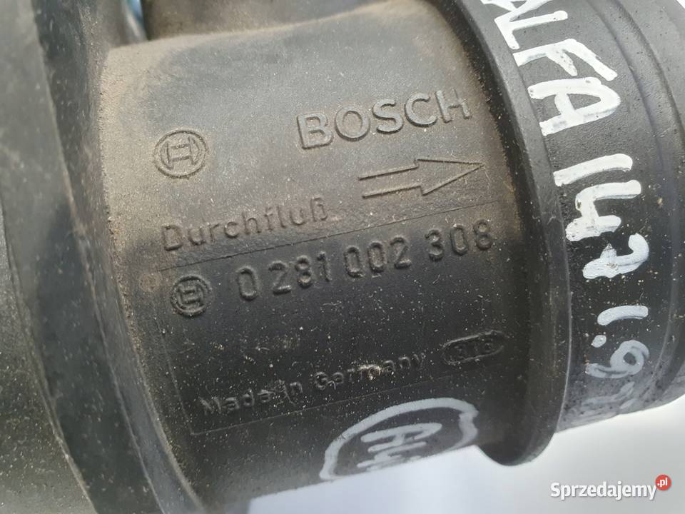 Alfa Romeo 147 19 JTD PRZEPŁYWOMIERZ POWIETRZA