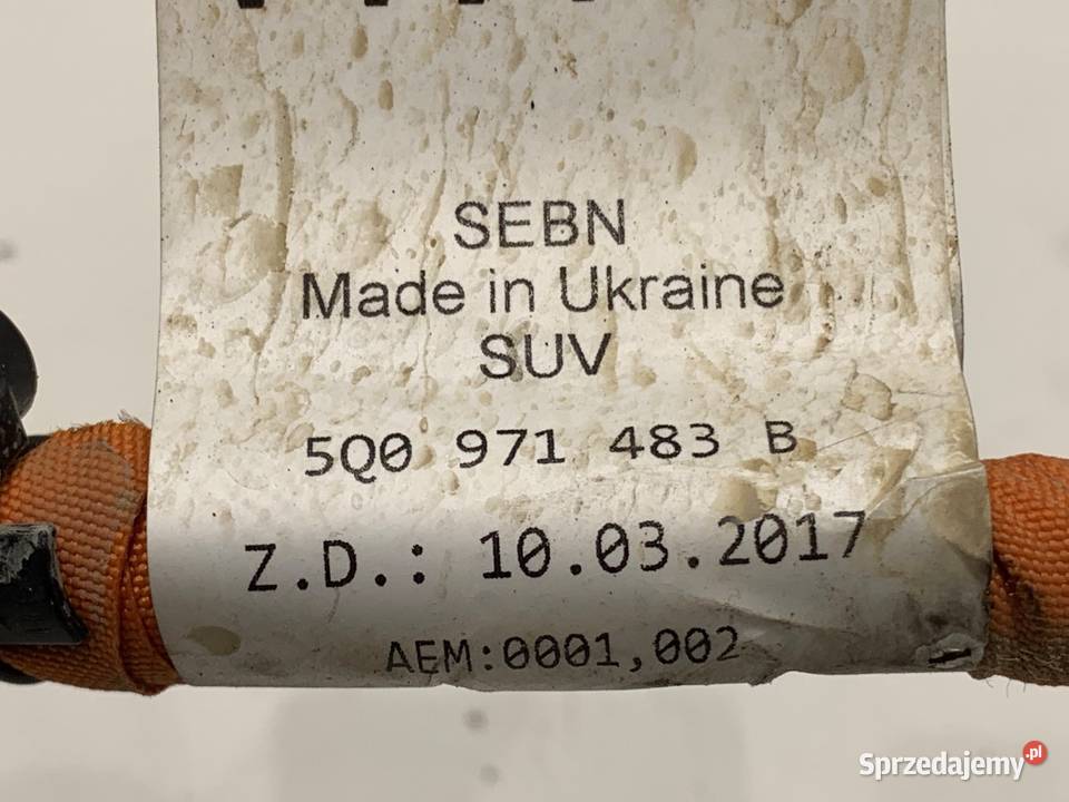 PRZEWÓD WYSOKIEGO NAPIĘCIA SKODA OCTAVIA IV osobowe