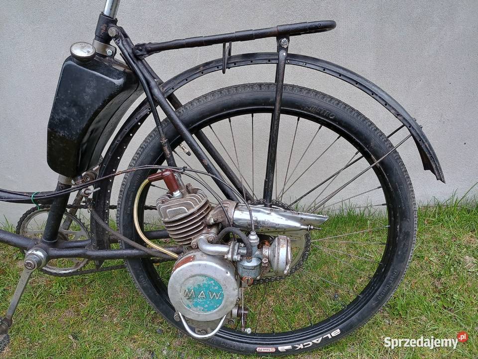Rower z silnikiem Maw zabytkowy Kurzętnik