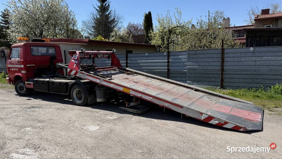 VW L80 43TD Platforma Widelec TISCHER Pomoc 3000kg Łódź