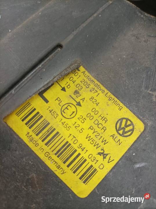 LAMPA PRZÓD LEWA 1T0941031D VW Volkswagen Touran świętokrzyskie