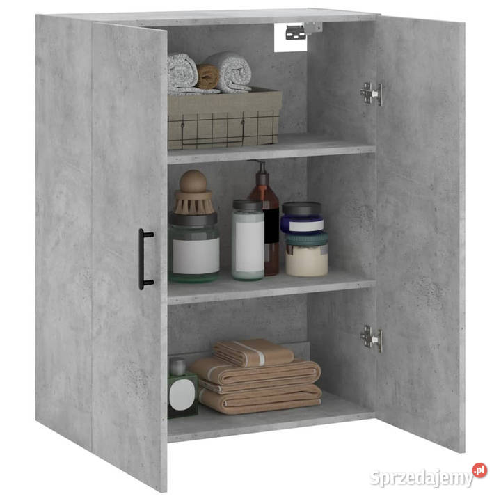 Szafka wisząca szarość betonu 695x34x90 WM828432