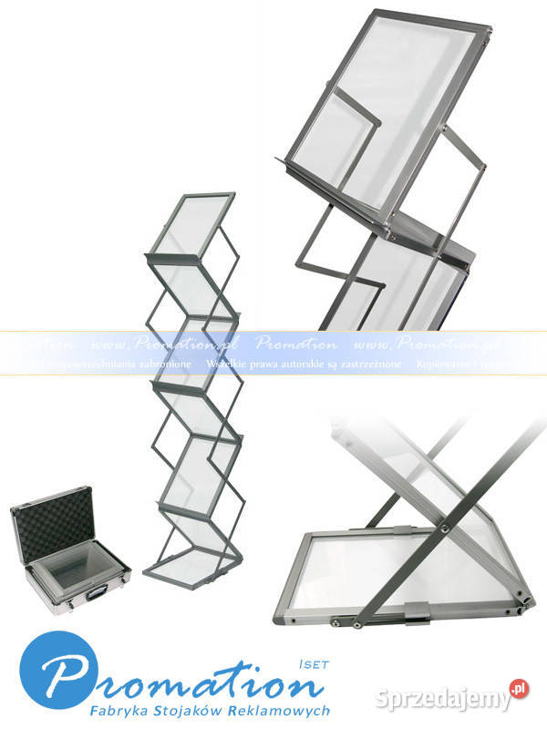 Składane stojaki na foldery ulotki A4 torba Warszawa