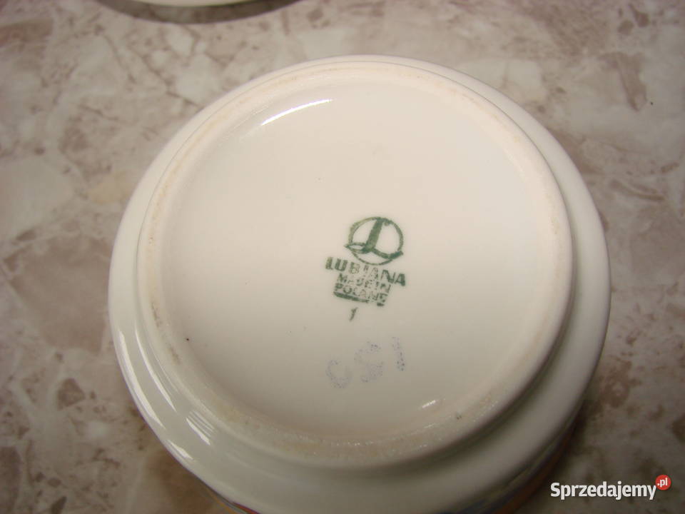 Lubiana wzór kaszubski porcelana PRL Pozostałe Pruszcz Gdański