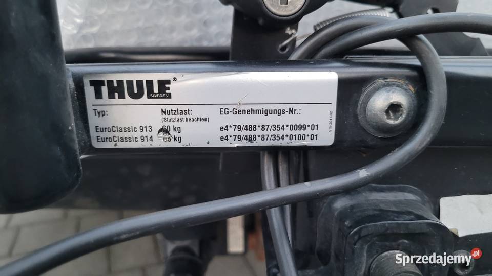 Bagażnik na hak 3 rowery THULE EUROCLASSIC 914 Rybnik