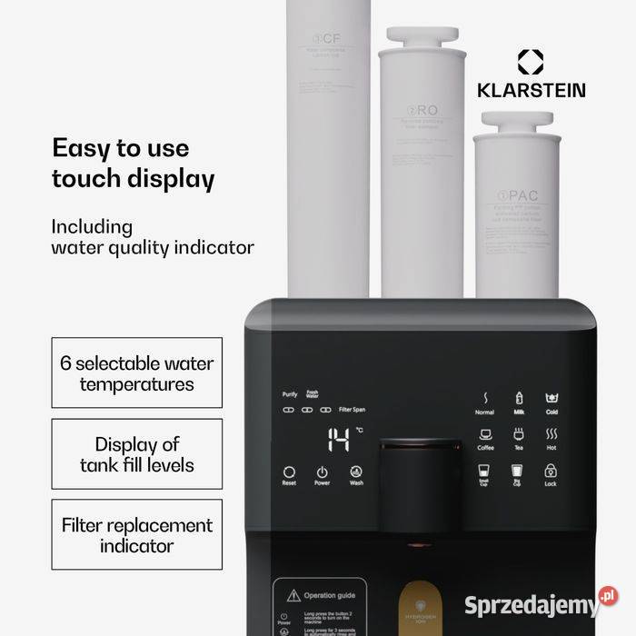 Uzdatniacz Podgrzewacz Filtr wody Klarstein