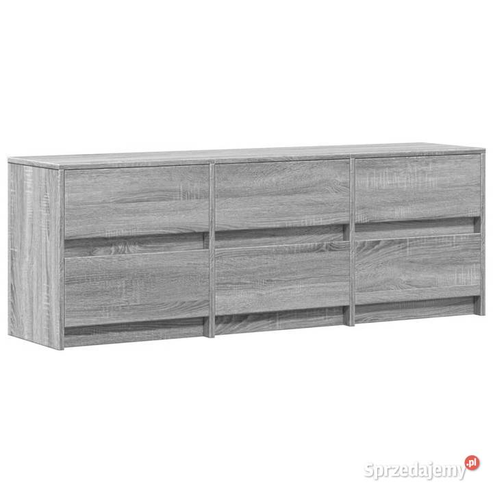 Szafka pod TV z LED szary dąb sonoma 140x34x50 mazowieckie Warszawa