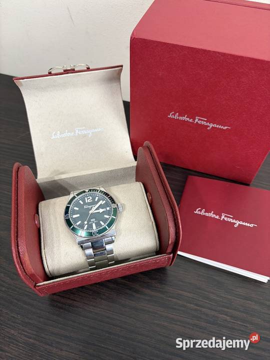 Zegarek męski Ferragamo 1898 Quartz Green Dial sprzedam