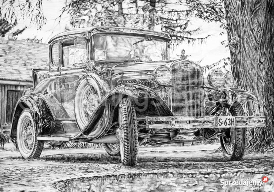 Rysunek A3 297x42 Ford Model A Deluxe Coupe 1930 śląskie sprzedam