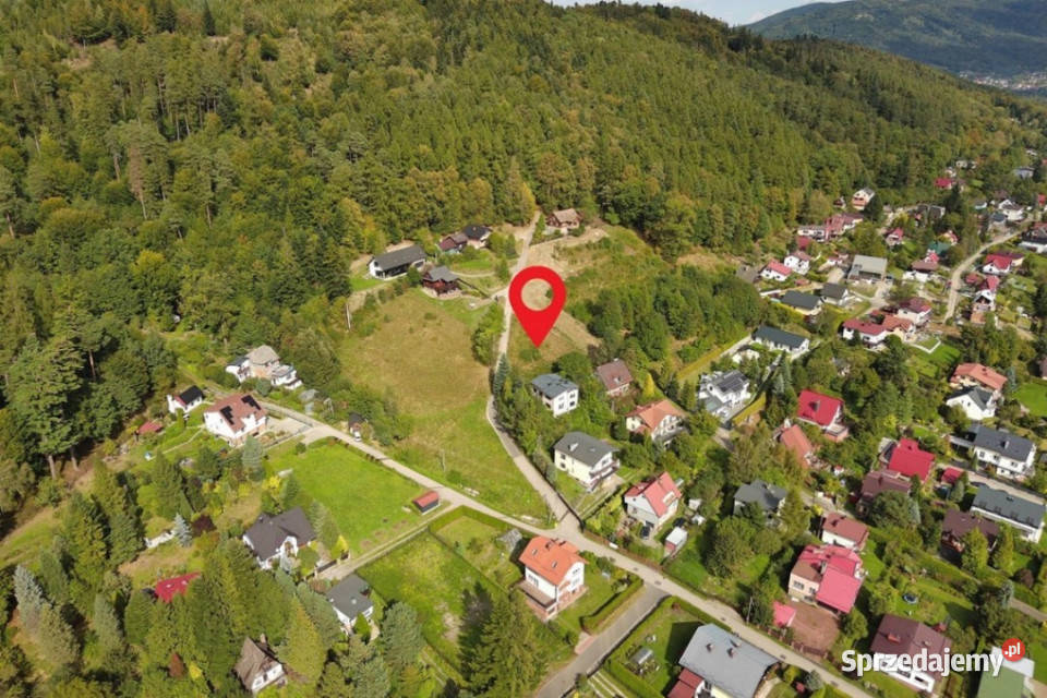 Widokowa działka budowlana 1127 m Bystra Śląska