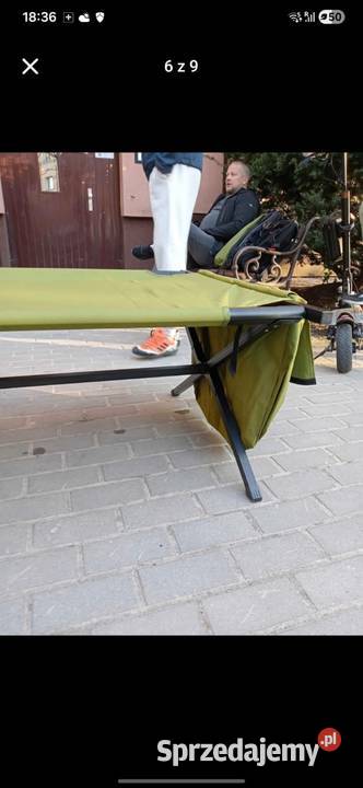 Łużko polowe wędkarskie wojskowe nowe