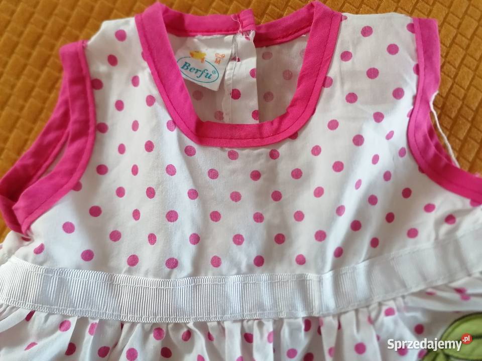 Sukienka niemowlęca bawełniana z wisienkami Łódź sprzedam