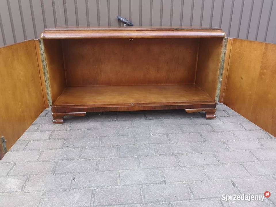 Komoda Niska ARTDECO Orzech RTV 110 Stara Antyk Swarzędz