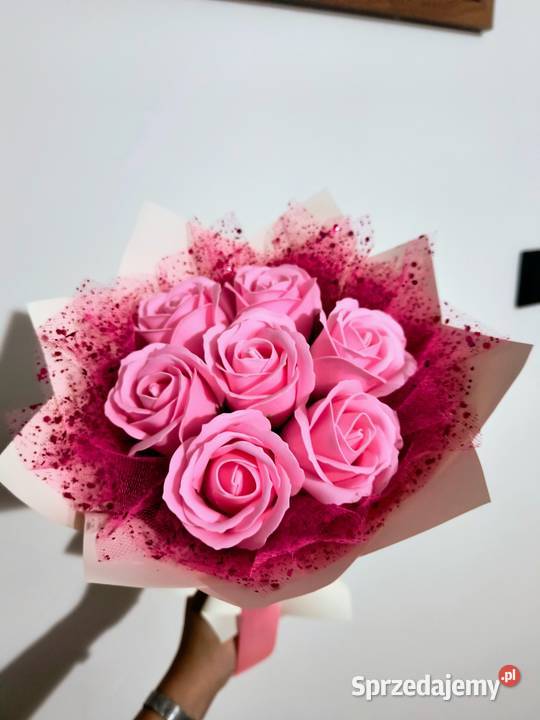 Bukiet z róż mydlanych małopolskie Milonki sprzedam