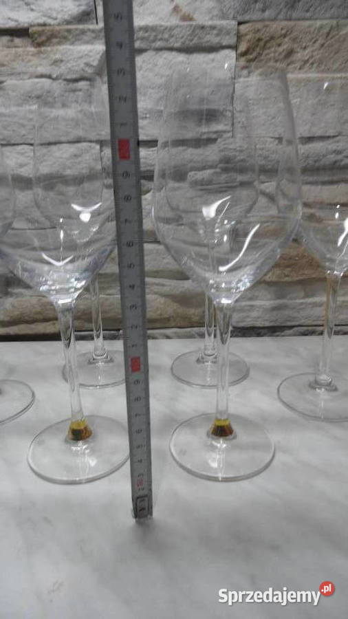 Wysokie kieliszki 6 sztuk wino itp Porcelana i szkło