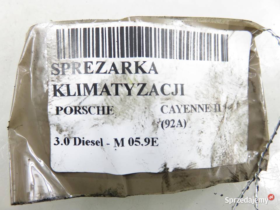 KOMPRESOR KLIMATYZACJI CAYENNE II 92A 30 D osobowe Klimatyzacja