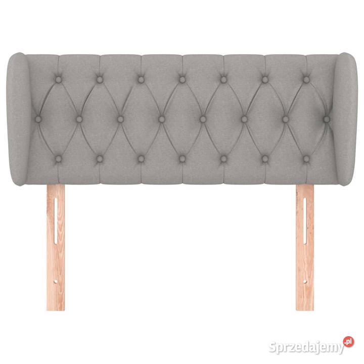 Zagłówek uszak jasnoszary 103x23x7888 tkanina Warszawa