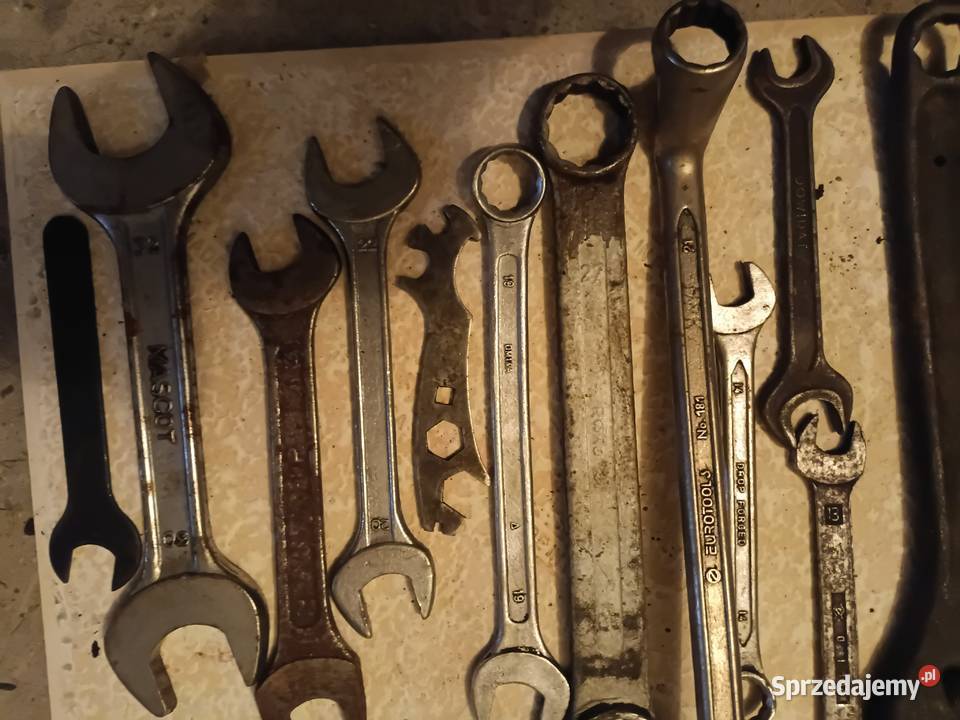 Stare klucze płaskie duży zestaw Chełm