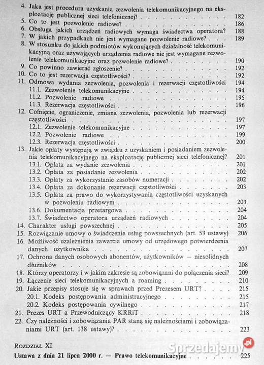 Prawo telekomunikacyjne Komentarz P Krupa W Chełm sprzedam