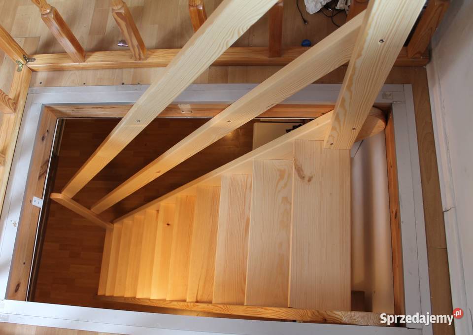 SCHODY SOSNA REGULOWANE MŁYNARSKIE DREWNIANE lubelskie Łuków