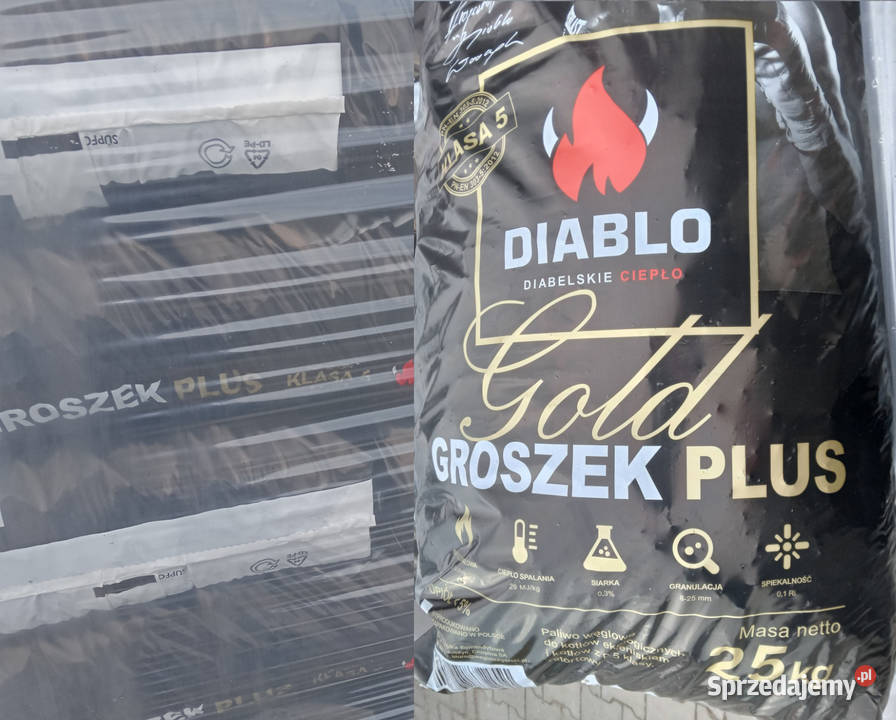 Ekogroszek Diablo Gold premium worki 25 Rogowo