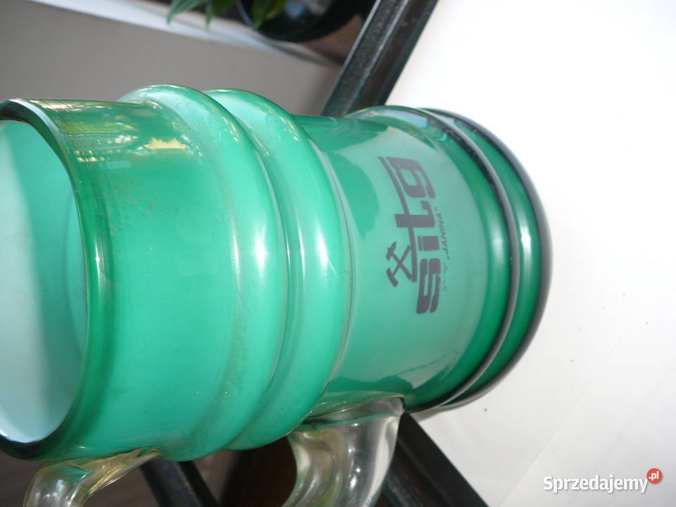 Kufel zielony PRL Kopalnia Janina Wrocław