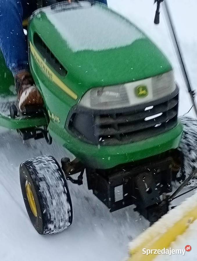 Traktorek do koszenia John deere z koszem i Maków Podhalański