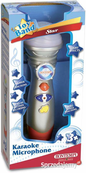 Karaoke Mikrofon BONTEMPI z Funkcją Nagrywania i CE  Mogilany