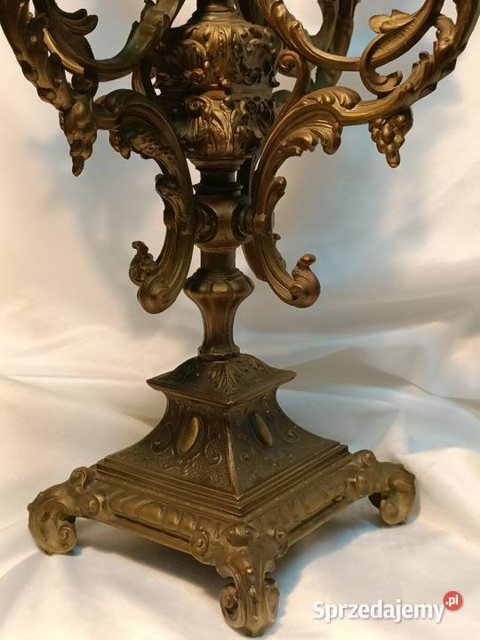 Pałacowy pięcioramienny kandelabr świecznik Góra