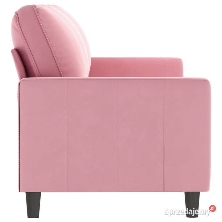 Sofa 3osobowa różowa 180 obita aksamitem Warszawa sprzedam