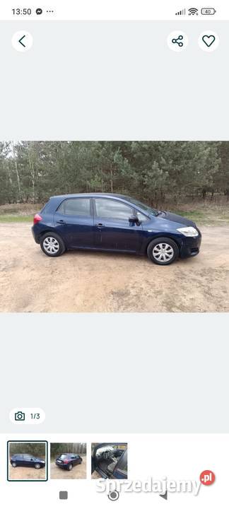 Toyota Auris 1 13 b Włodawa sprzedam