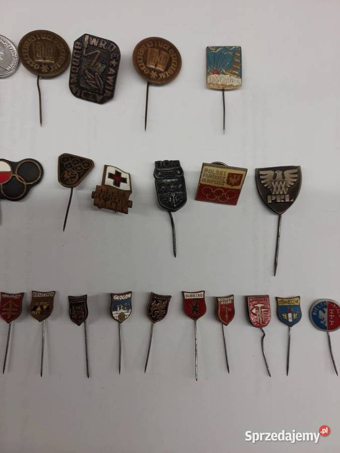Stare odznaki przypinki wpinki 37 dolnośląskie Wrocław sprzedam