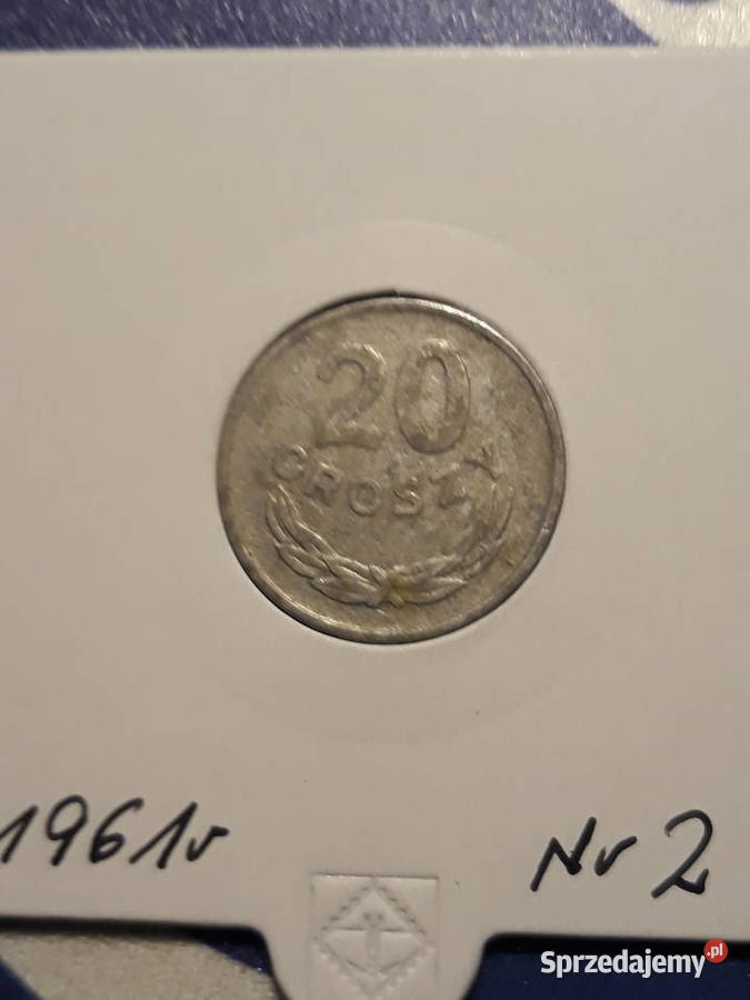 20 groszy 1961 r 2 rzadkość wielkopolskie Konin sprzedam