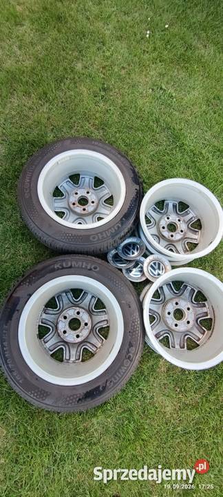 Alufelgi R14 z 2 oponami KUMHO 16570R14 Nysa