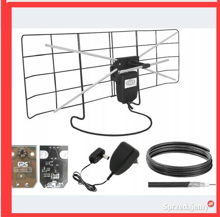 Antena pokojowa zewnetrzna svbt zasilacz NOWE