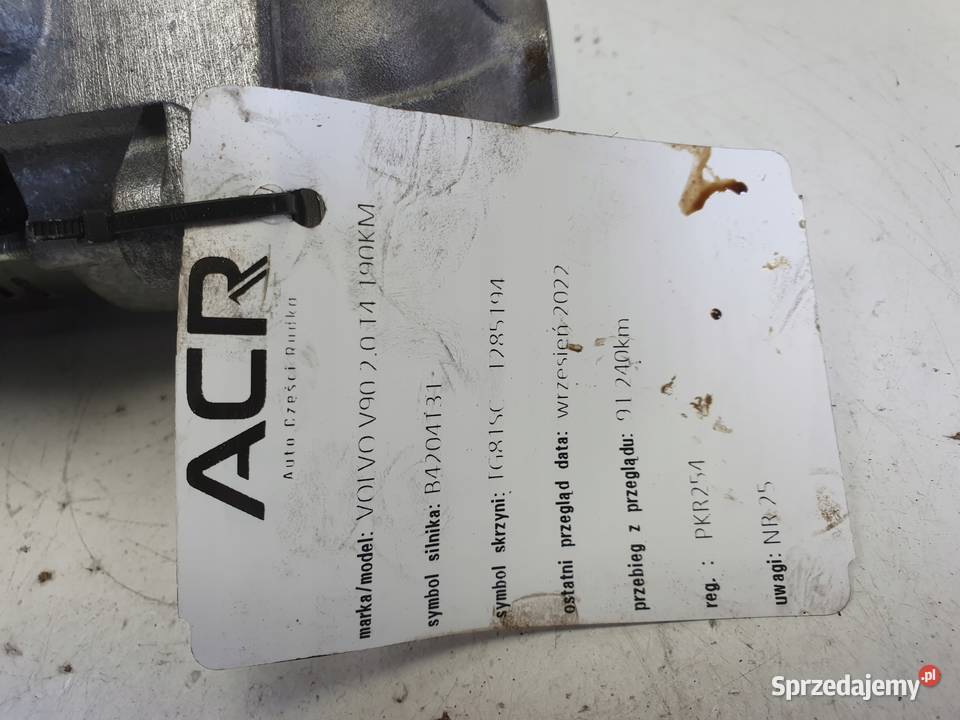 Volvo V90 20 T TURBO T4 ROZRUSZNIK oryginał Janów