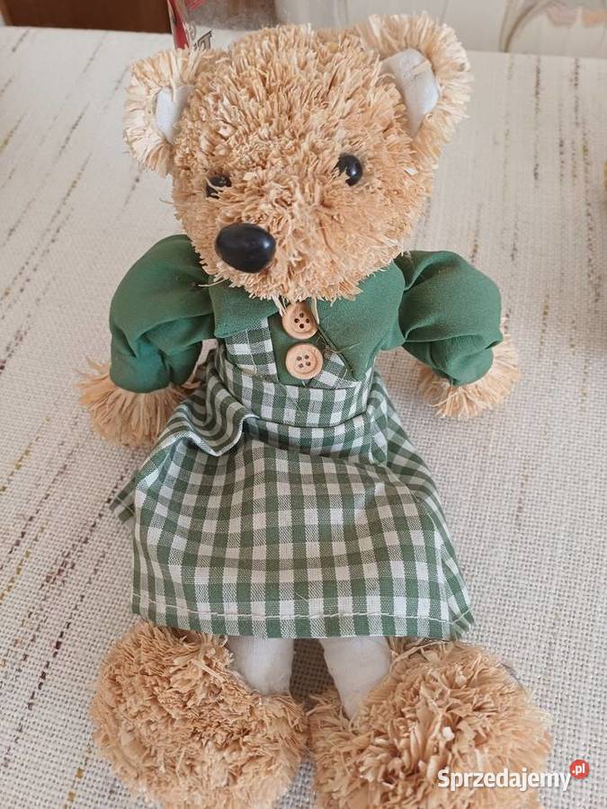 Foteliki z miśkami że słomy plus kapelusiki Gdynia